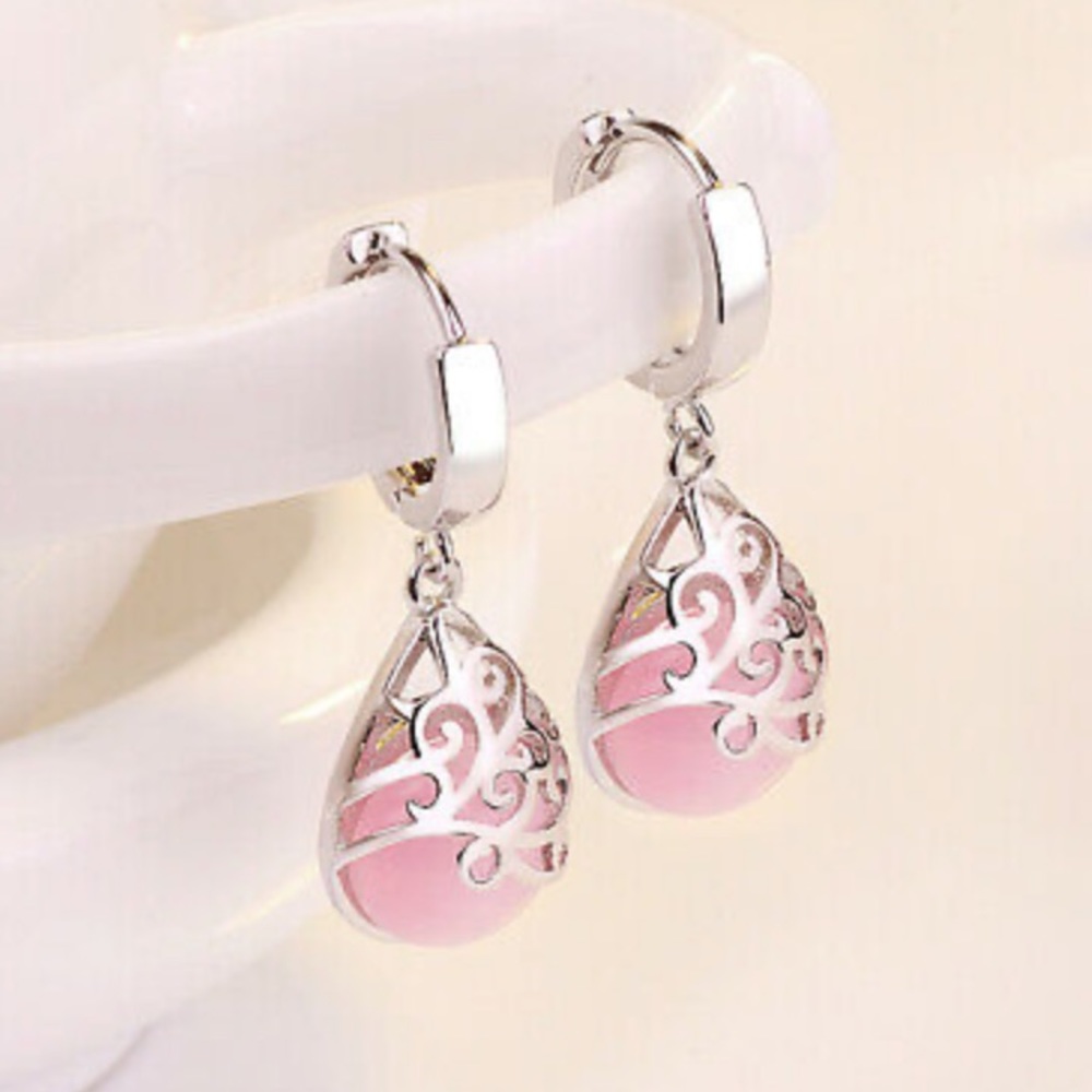 New Sterling silver moonstone earrings